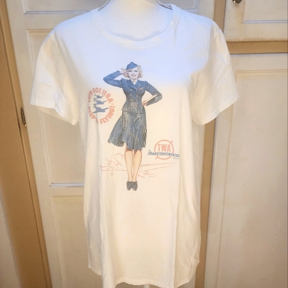 Malibu Shirts Women's Retro Short-sleeved T-shirt NWOT - Picture 2 of 10